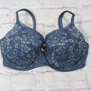 Victoria's Secret Denim Blue Lace Bra